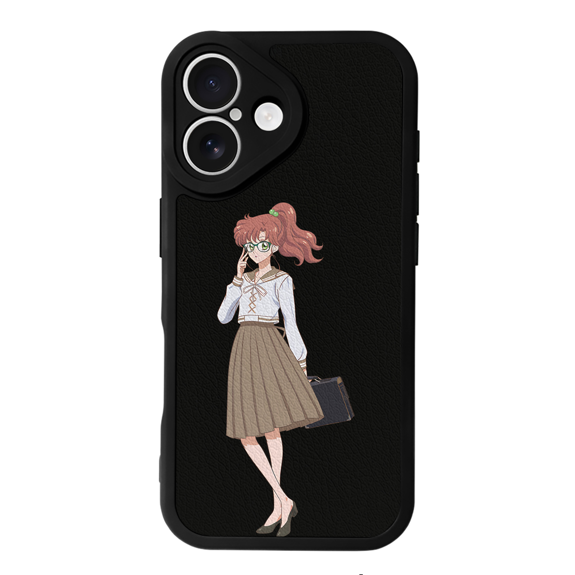 （画像用） 美少女戦士セーラームーン 木野 まこと きの まこと Sailor Moon Kino Makoto （セーラージュピター；Sailor Jupiter） 【iPhone 16シリーズ対応】シリコンスマホケース（レザー調） 材質：シリコン